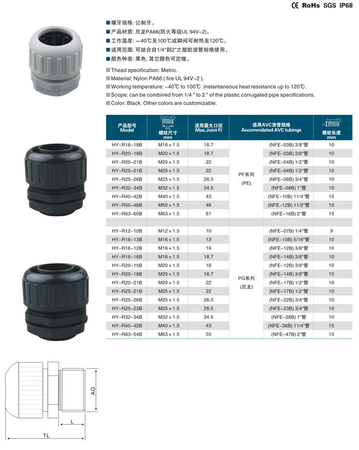 软管防水接头参数